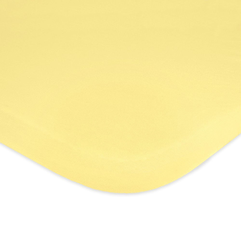 Carter's Jersey Knit Fitted Bassinet Sheet, Leaf/Yellow
